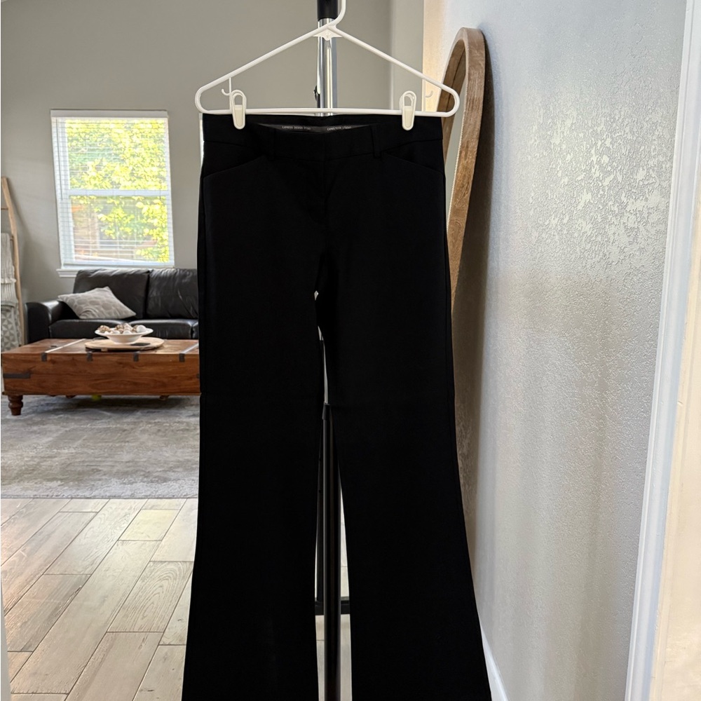 Express Black Pinstripe Trousers
